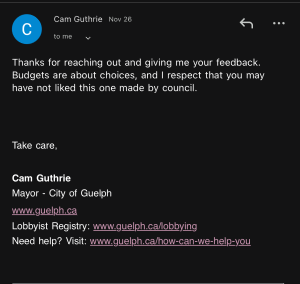 Mayor's email: Budgets are choices